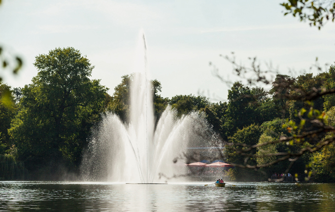 Springbrunnen in Weissensee